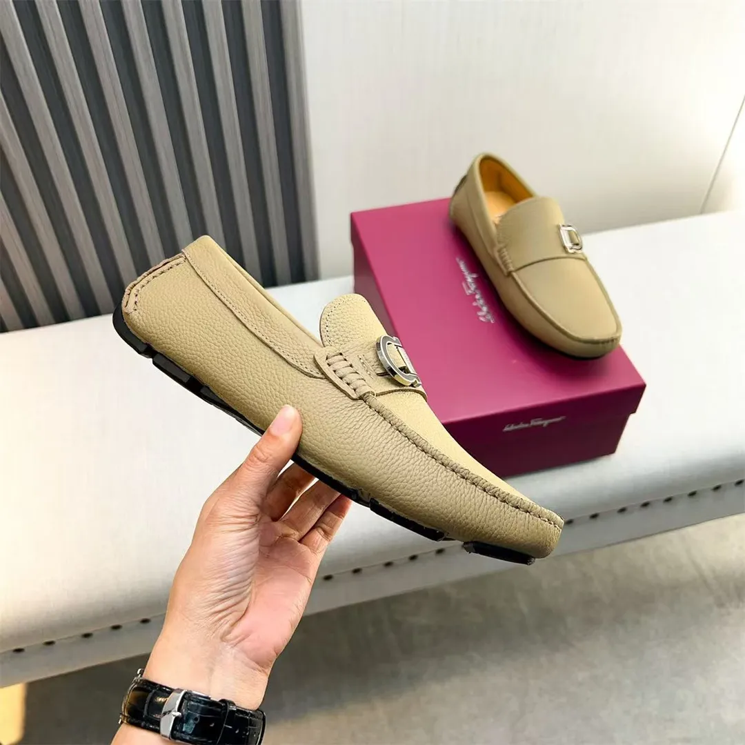 Men's shoes 💰560 Ferragamo new high-end quality 🔥 black cowhide ➕ cowhide lining size 38-45